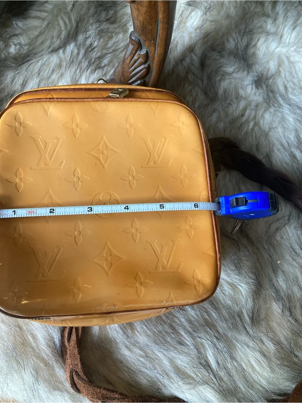 Vintage Louis Vuitton Vernis yellow